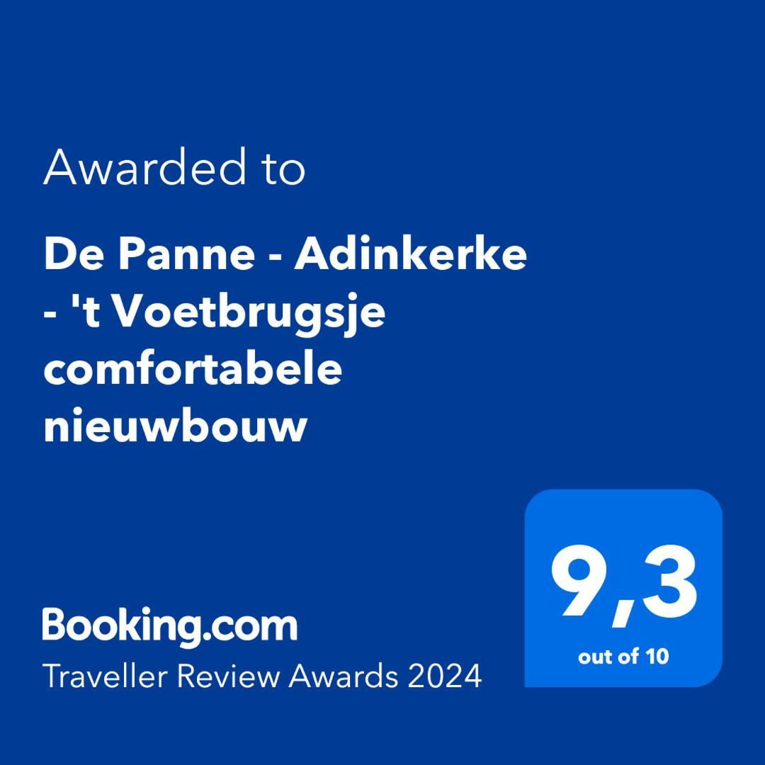De Panne - Adinkerke - 'T Voetbrugsje Comfortabele Nieuwbouw Zewnętrze zdjęcie